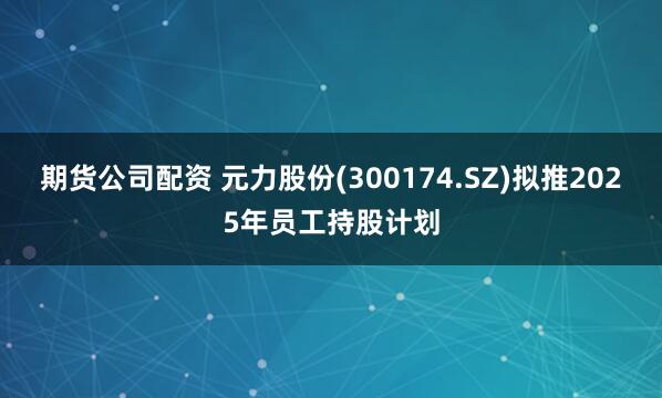 期货公司配资 元力股份(300174.SZ)拟推2025年员工持股计划